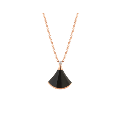 [Echo ]DREAM NECKLACE ONYX 1 DIAMOND