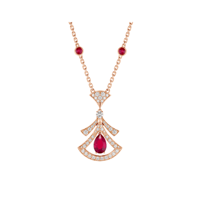 [Echo ]DREAM NECKLACE CARNELIAN DIAMOND PINK GOLD