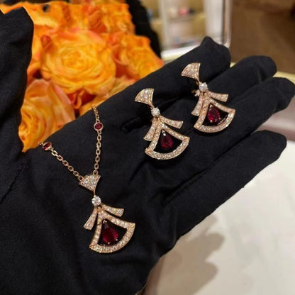 [Echo ]DREAM NECKLACE CARNELIAN DIAMOND PINK GOLD