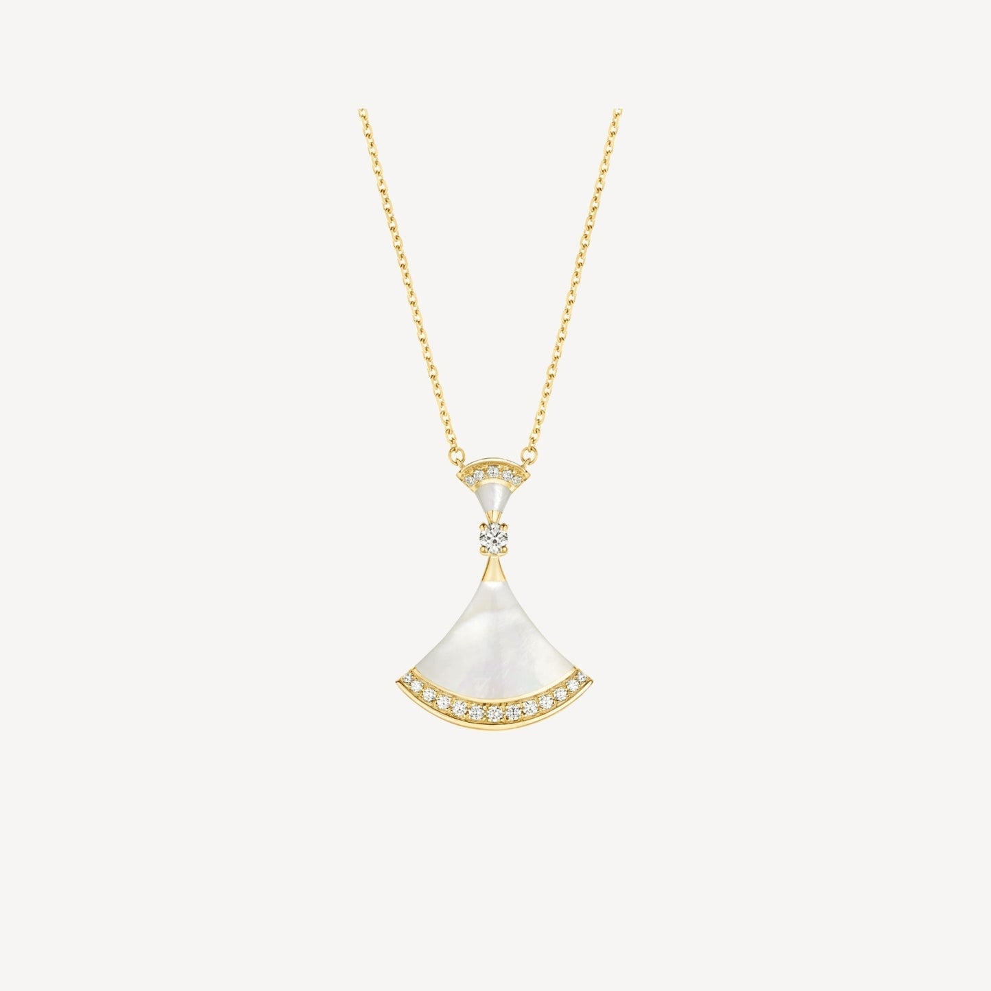 [Echo ]DREAM NECKLACE MOP GOLD DIAMOND
