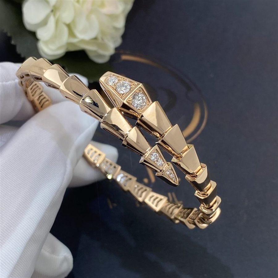[Echo ]SERPENTI BRACELET DIAMONDS PINK GOLD