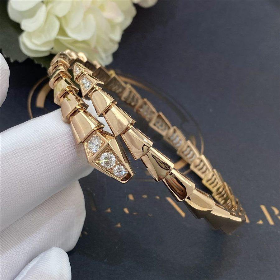 [Echo ]SERPENTI BRACELET DIAMONDS PINK GOLD