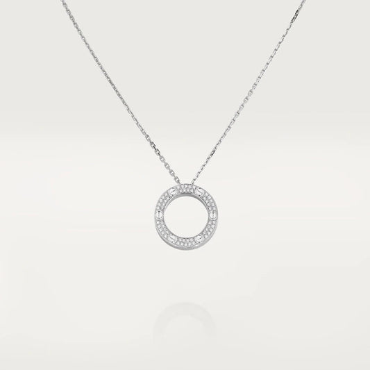 [Echo ]LOVE NECKLACE ADJUSTABLE SILVER