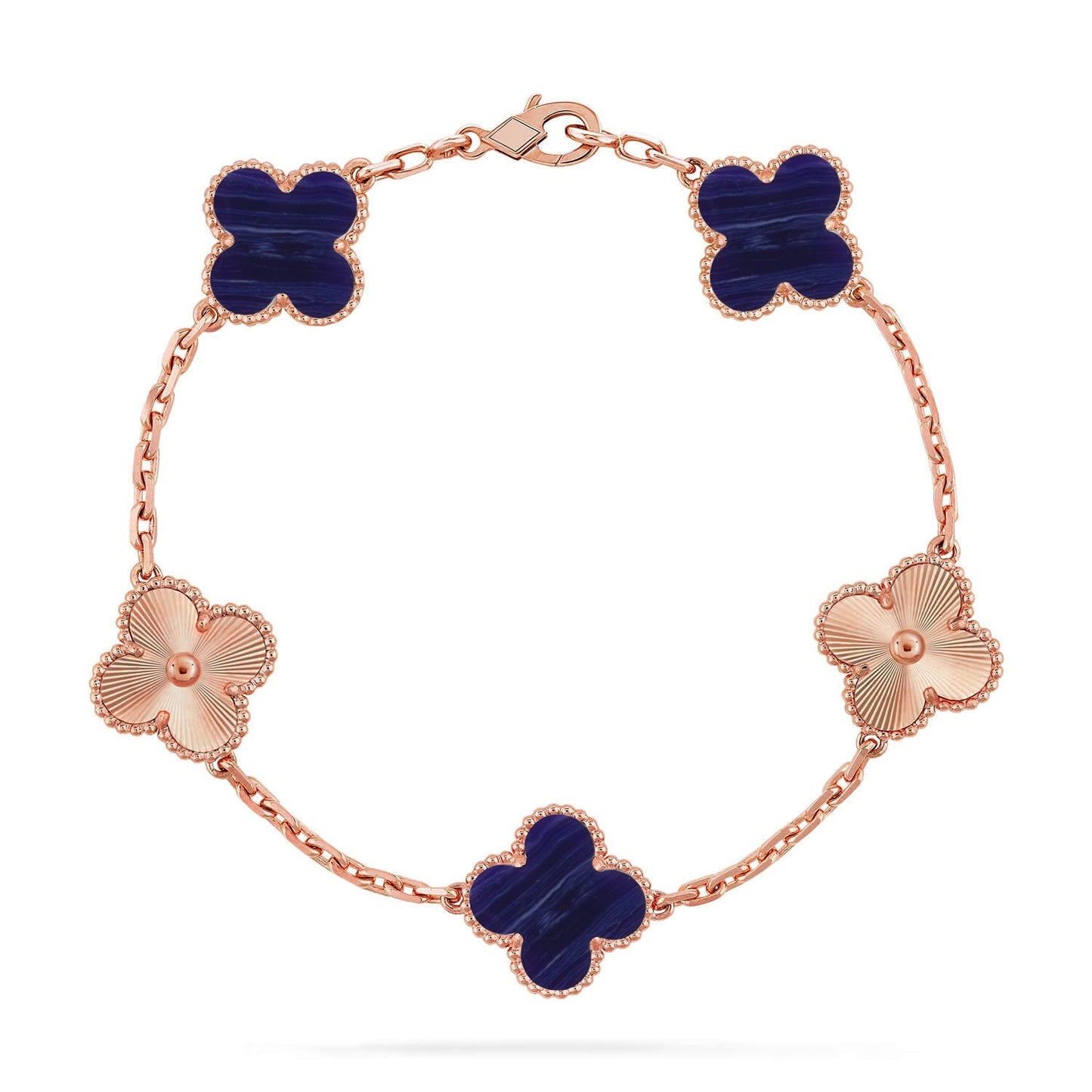 [ECHO ]CLOVER 5 MOTIF PURPLE STRIPES BRACELET COLLECTION