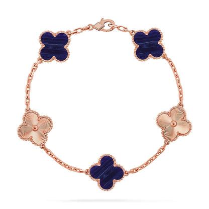[ECHO ]CLOVER 5 MOTIF PURPLE STRIPES BRACELET COLLECTION