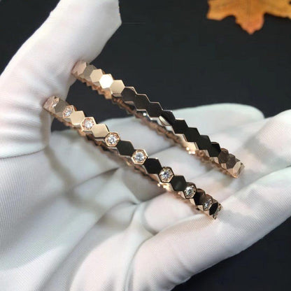 [Echo ]BEE LOVE PINK GOLD DIAMOND BRACELET