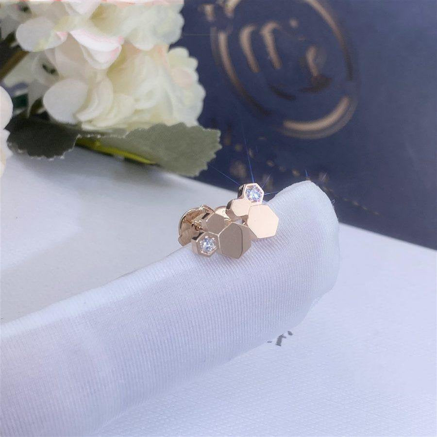 [Echo ]BEE LOVE PINK GOLD DIAMOND EARRINGS