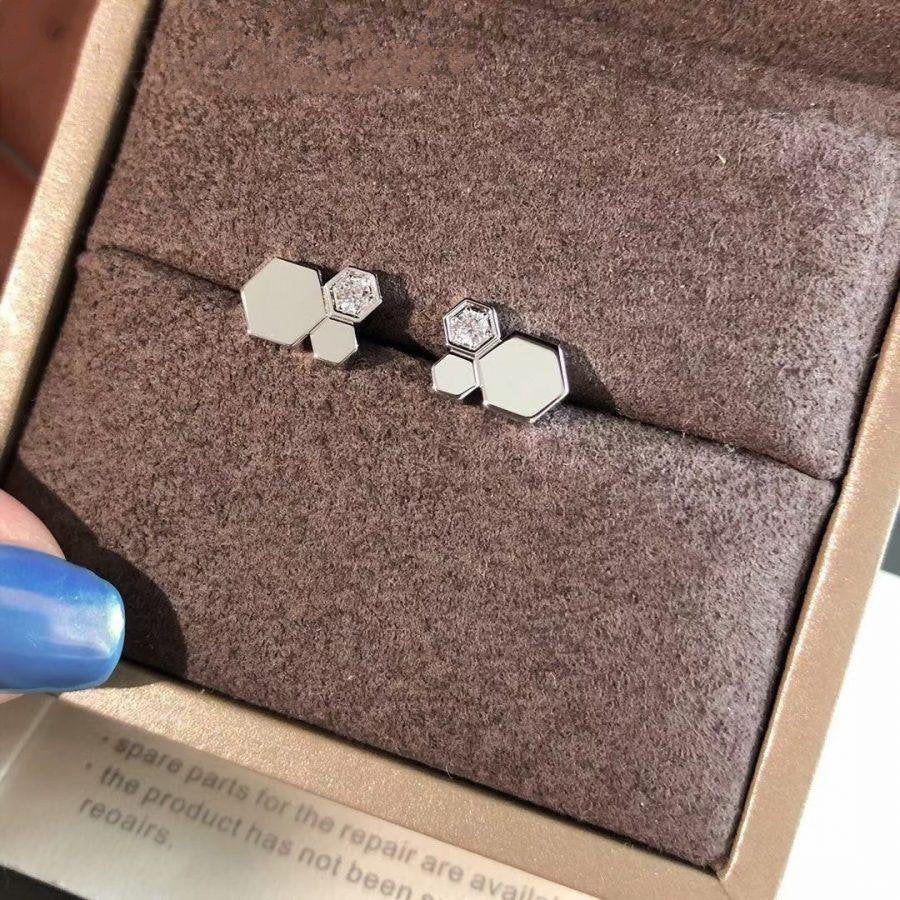 [Echo ]BEE LOVE SILVER DIAMOND EARRINGS