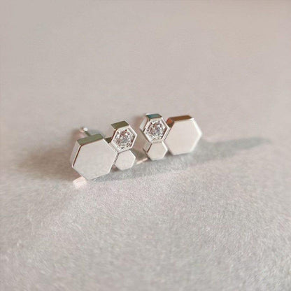 [Echo ]BEE LOVE SILVER DIAMOND EARRINGS