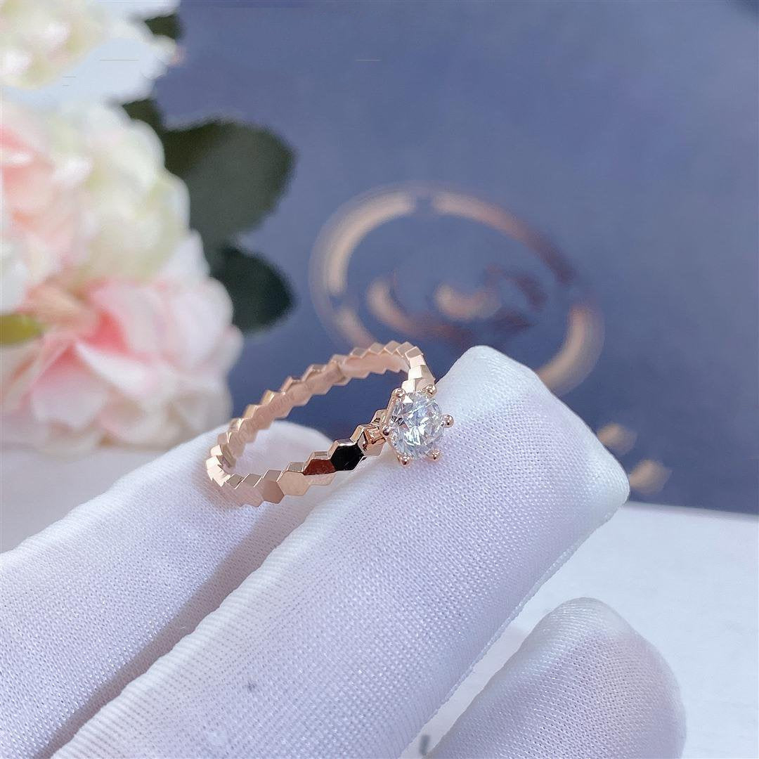 [Echo ]BEE LOVE RING PINK GOLD 1 DIAMOND