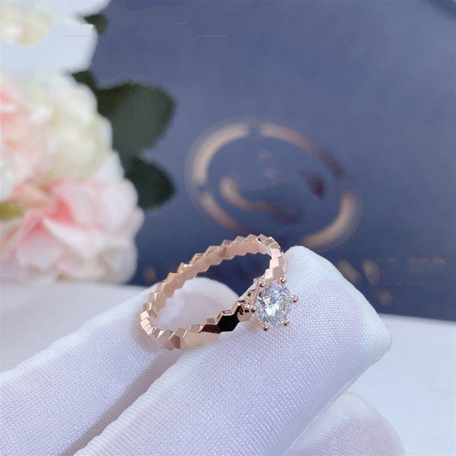 [Echo ]BEE LOVE RING PINK GOLD 1 DIAMOND