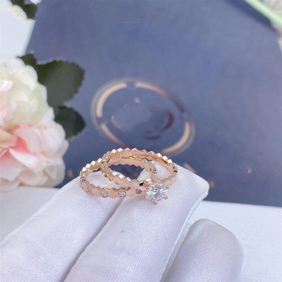 [Echo ]BEE LOVE RING PINK GOLD 1 DIAMOND