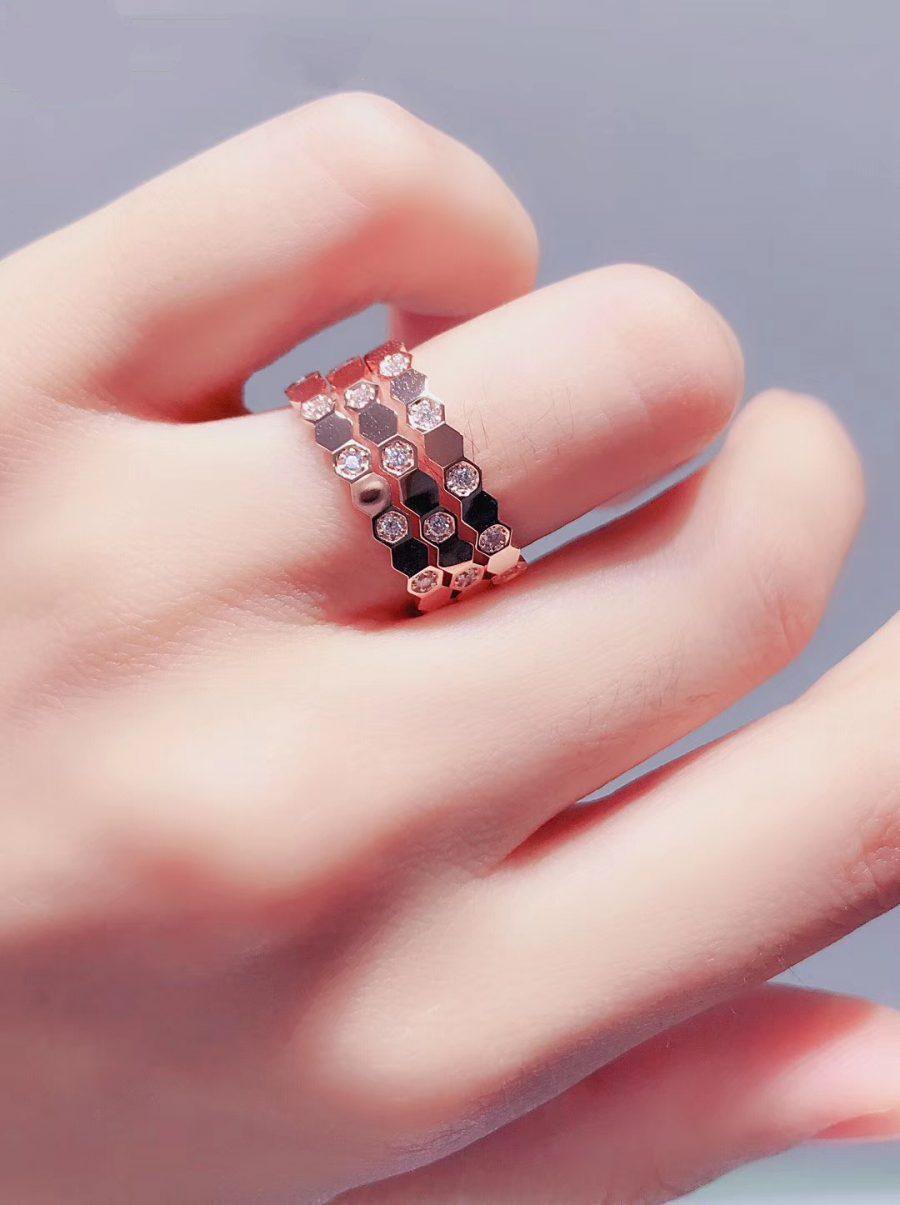 [Echo ]BEE LOVE RING PINK GOLD DIAMOND