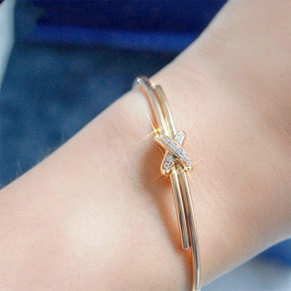 [Echo]JEUX DE ARMBAND ROSA GOLD DIAMANTEN