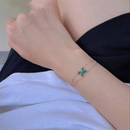[Echo ]JEUX BRACELET MALACHITE PINK GOLD 1 DIAMOND