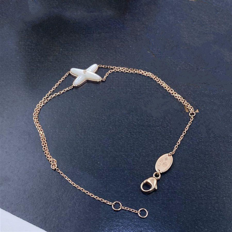 [Echo ]JEUX BRACELET WHITE MOP PINK GOLD 1 DIAMOND