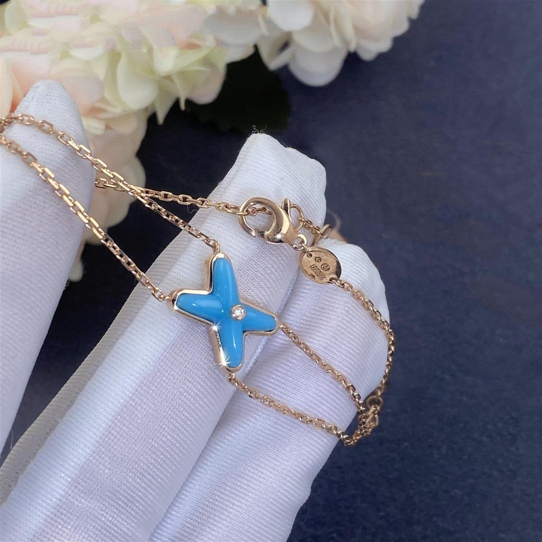[Echo ]JEUX BRACELET TURQUOISE PINK GOLD 1 DIAMOND