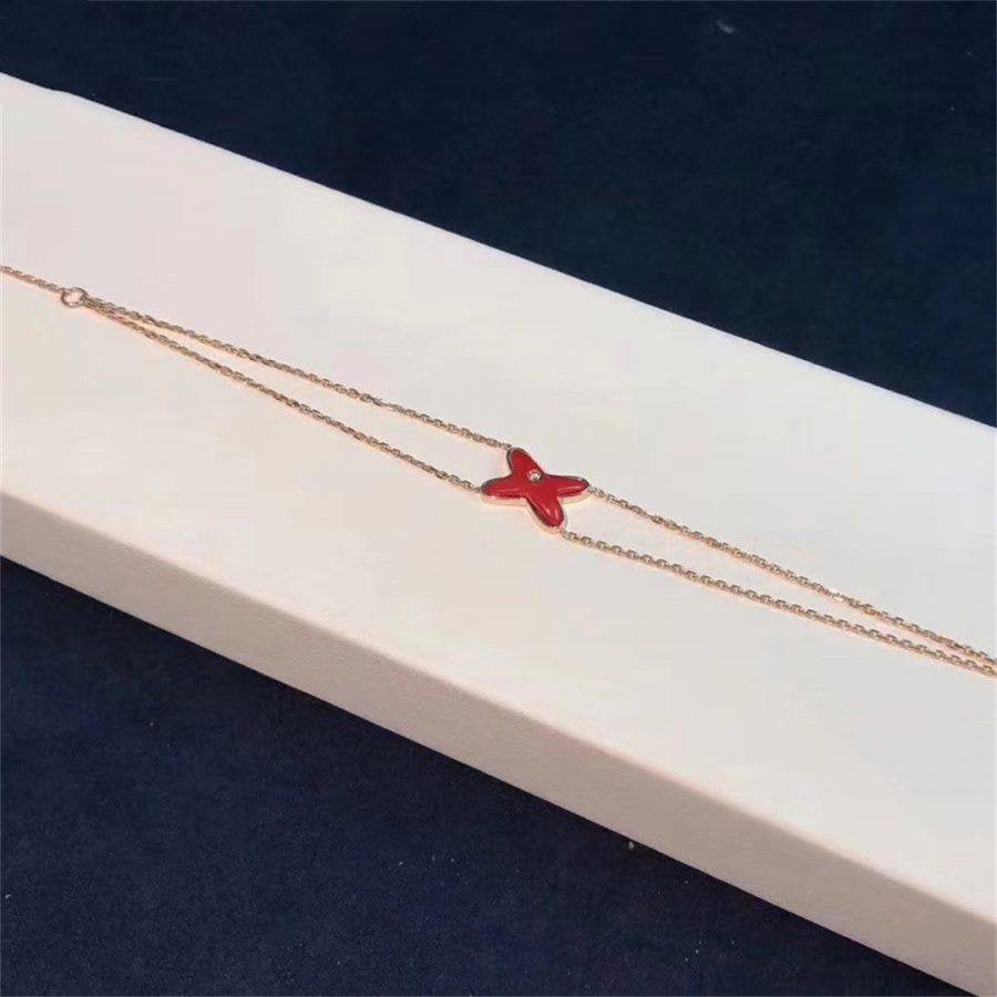 [Echo ]JEUX BRACELET CARNELIAN PINK GOLD 1 DIAMOND