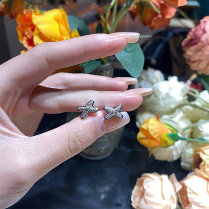 [Echo ]JEUX DE SILVER DIAMOND EARRINGS