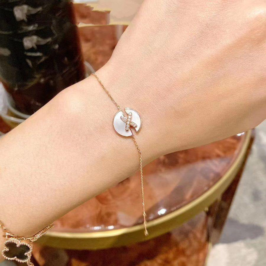 [Echo]JEUX DE BRACELET MOP ROSA GOLD DIAMANTEN