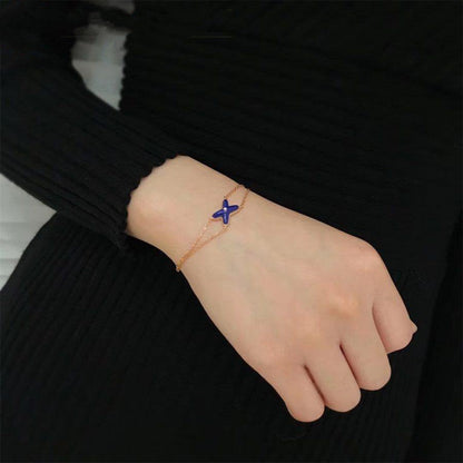 [Echo ]Hollow Design Four-Leaf Clover Flower Shape Ring