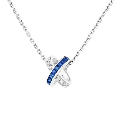 [Echo ]LIENS DIAMOND SILVER NECKLACE