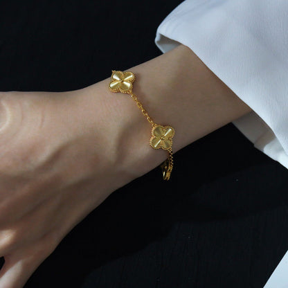 [ECHO ] CLOVER 5 MOTIF LASER BRACELET COLLECTION