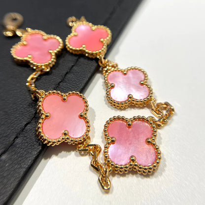 [Echo]CLOVER 5 PINK MOP BRACELET