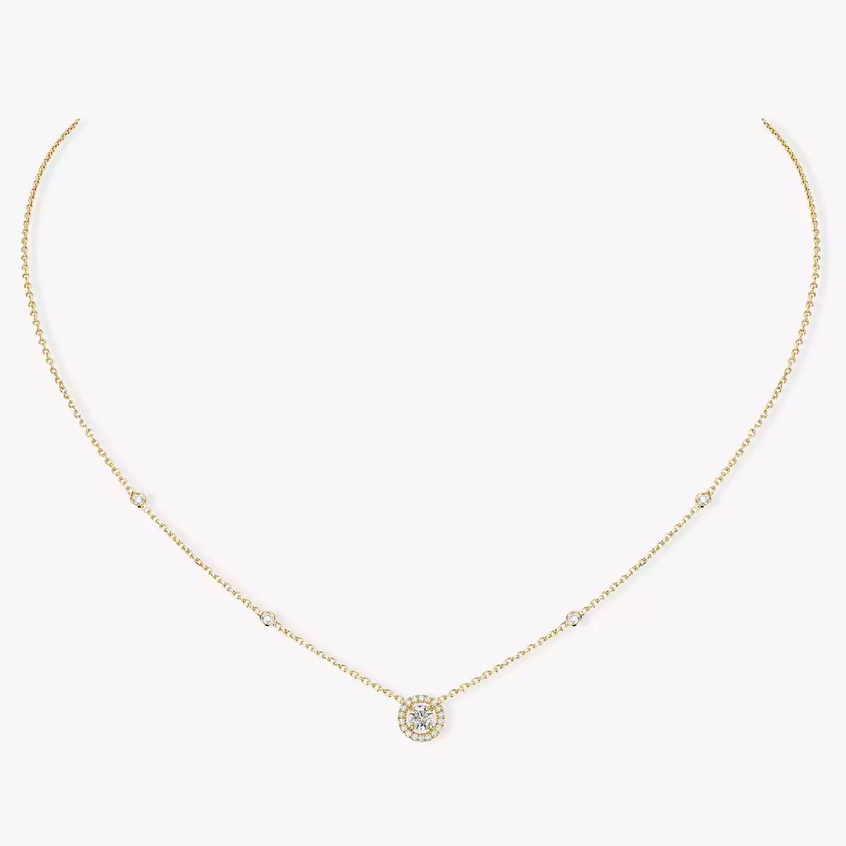 [ECHO]Diamond Necklace 0,20ct Brilliant Shape Joy