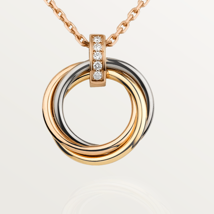 [Echo]TRINITY HALSKETTE GOLD DIAMANTEN