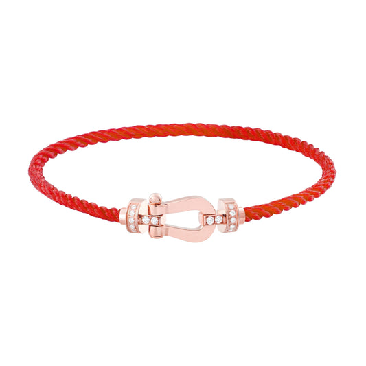 [Echo ]FORCE 10 HALF DIAMOND PINK GOLD RED CORDERI LARGE AND MEDIUM MODEL