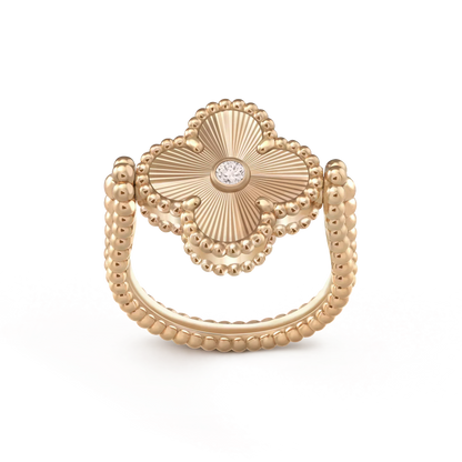 [Echo ]CLOVER RIVERSIBLE ROSE GOLD RING