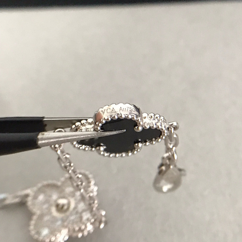 [ECHO ] CLOVER 5 MOTIF ONYXS BRACELET COLLECTION