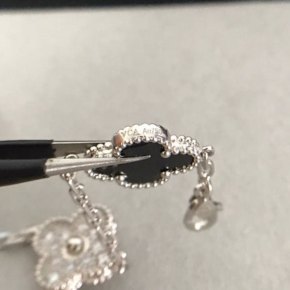 [ECHO ] CLOVER 5 MOTIF ONYXS BRACELET COLLECTION