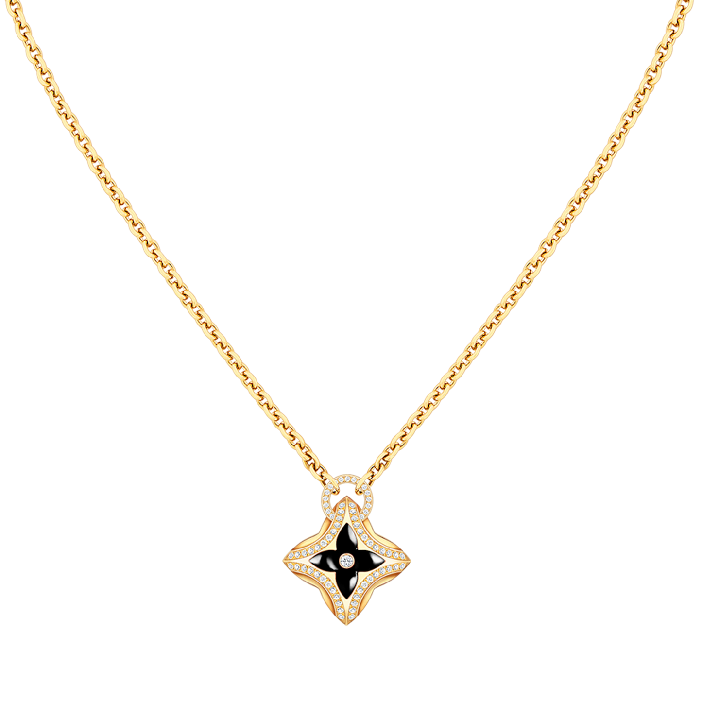 [Echo ]STAR PEDANT PINK GOLD DIAMOND NECKLACE