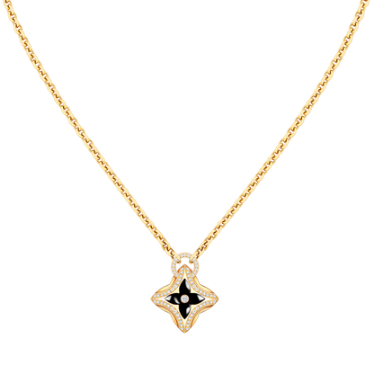 [Echo ]STAR PEDANT PINK GOLD DIAMOND NECKLACE