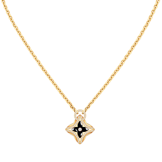 [Echo ]STAR PEDANT PINK GOLD DIAMOND NECKLACE
