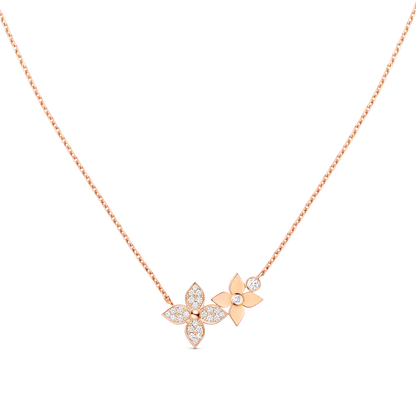 [Echo ]STAR BLOSSOM NECKLACE PINK GOLD DIAMONDS