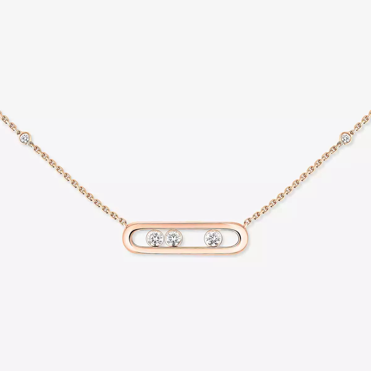 [ECHO] Baby Move Gold Diamond Necklace
