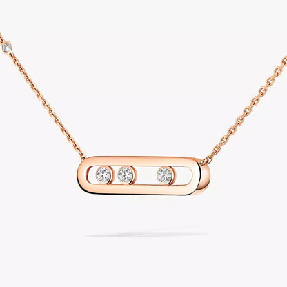 [ECHO] Baby Move Gold Diamond Necklace