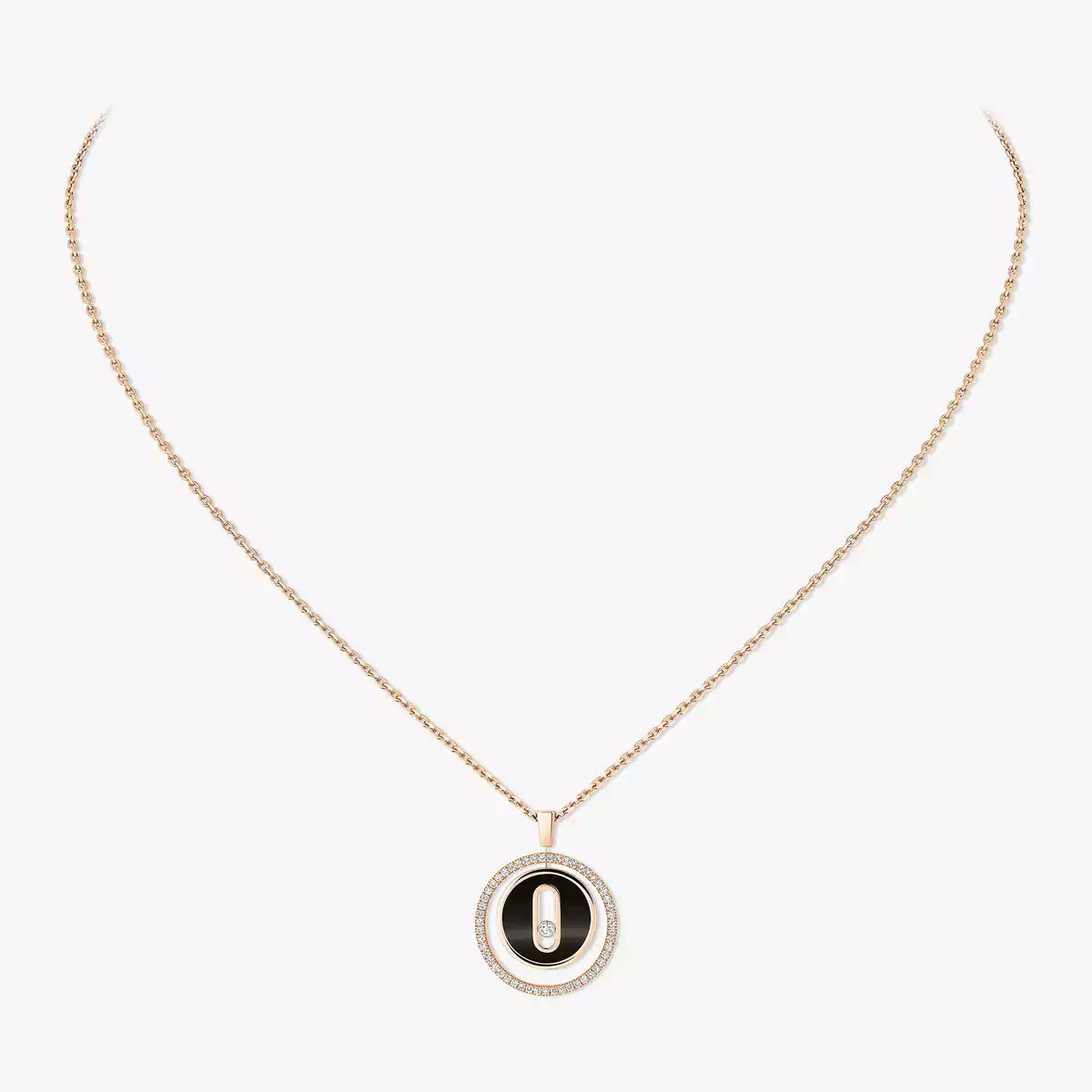 [ECHO]Lucky Move Diamond Necklace in Rose Gold and White Mother-of-Pearl