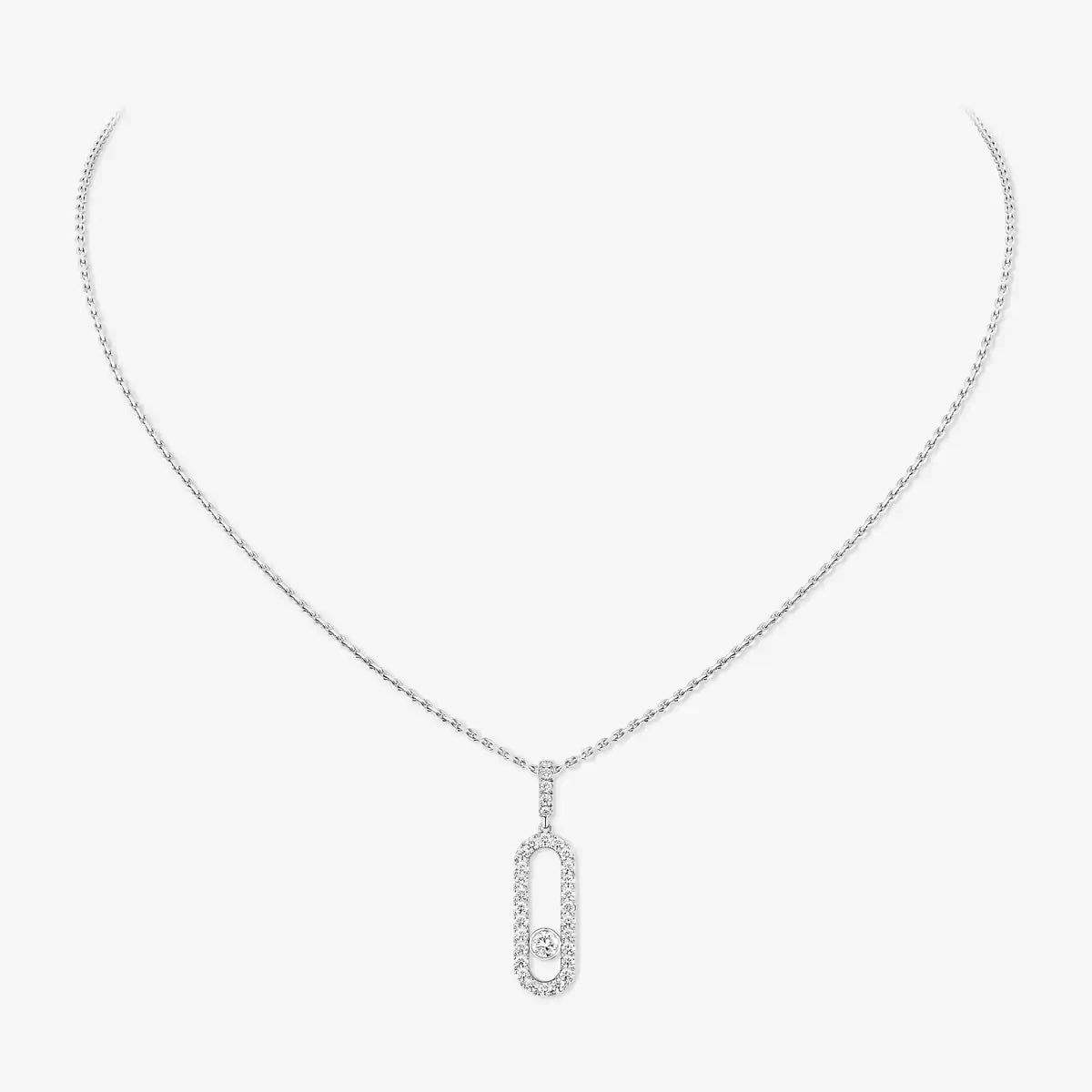 [ECHO]Move Uno Diamond Necklace in Rose Gold