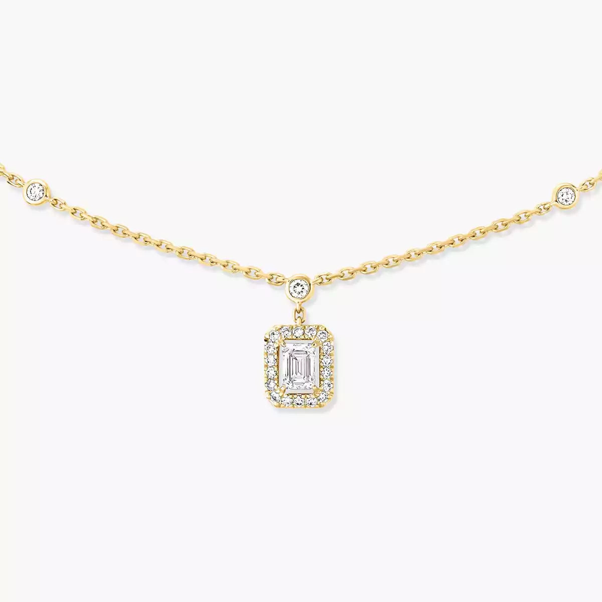 [ECHO]My Twin Diamond Necklace in Silver