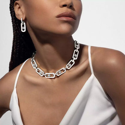 [ECHO] So Move XL Diamond Hoop Earring