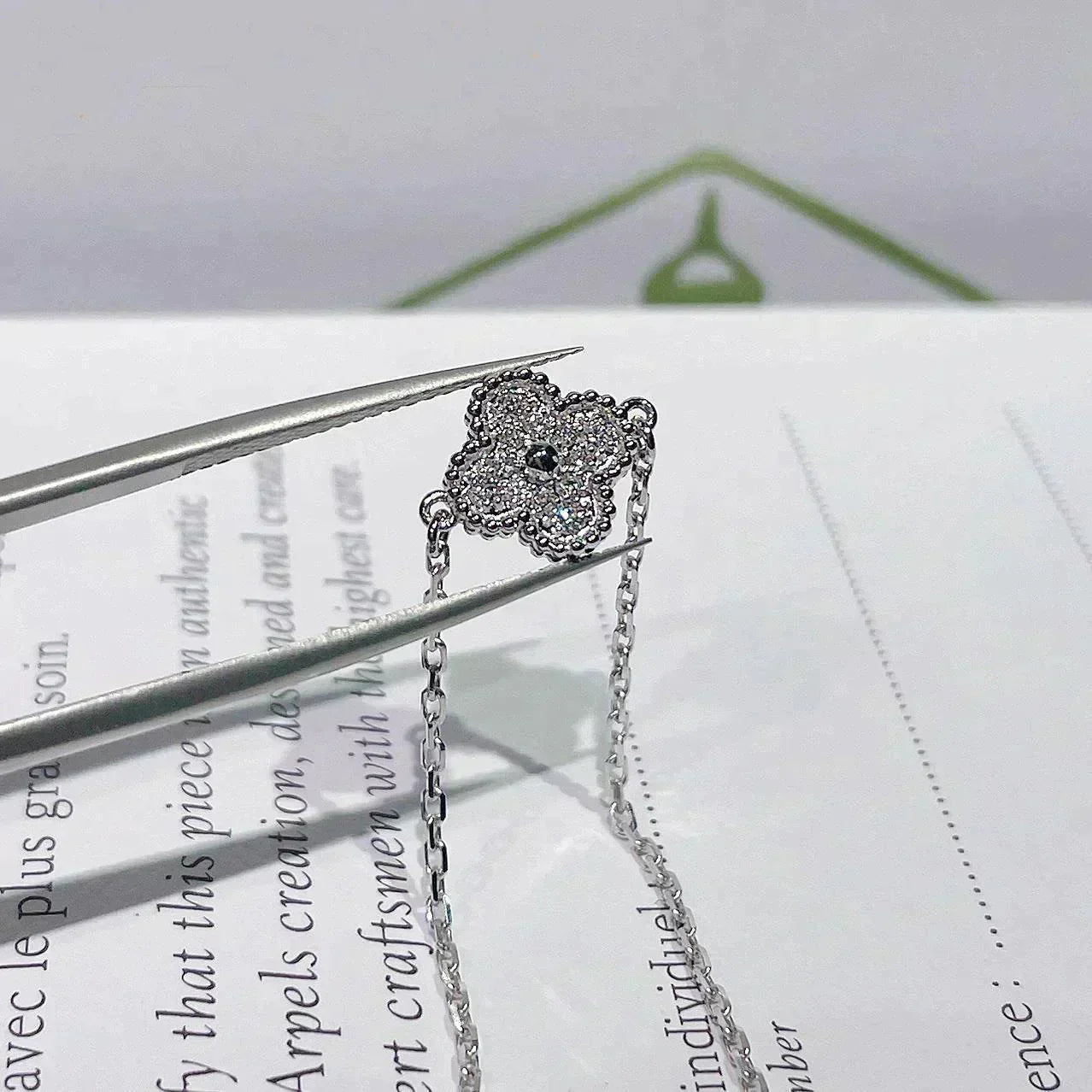 [Echo ]CLOVER  SINGLE FLOWER BRACELET SILVER