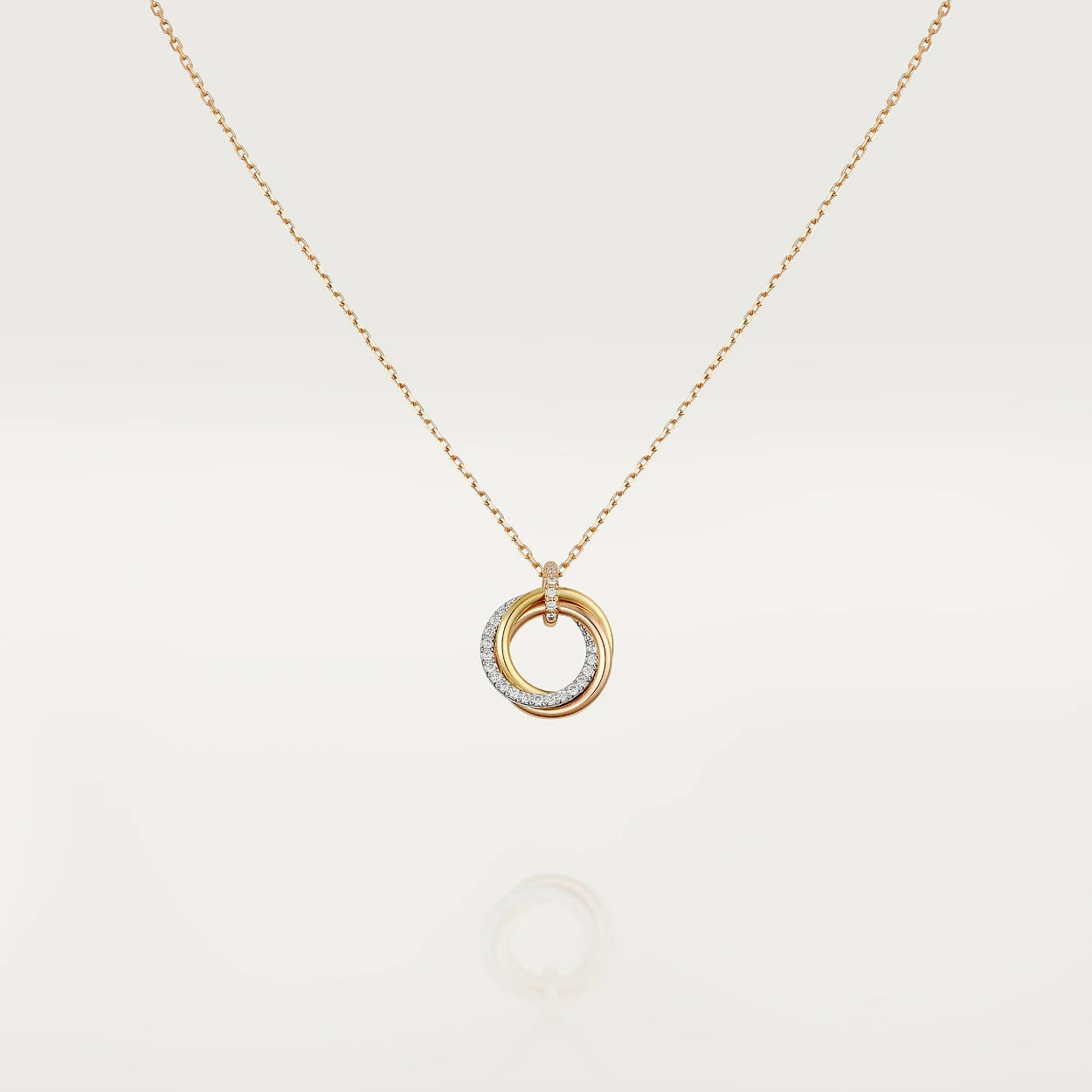 [Echo ]TRINITY HALSKETTE SILBER GOLD ROTGOLD DIAMANTEN 