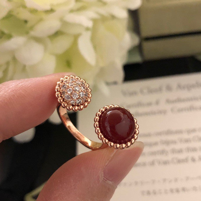 [Echo] PERLEE COULEURS DIAMANT ROSÉGOLD ZWISCHEN DEN FINGERRING
