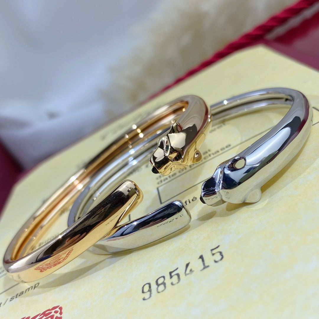 [Echo ]PANTHERE SILVER OPEN BRACELET