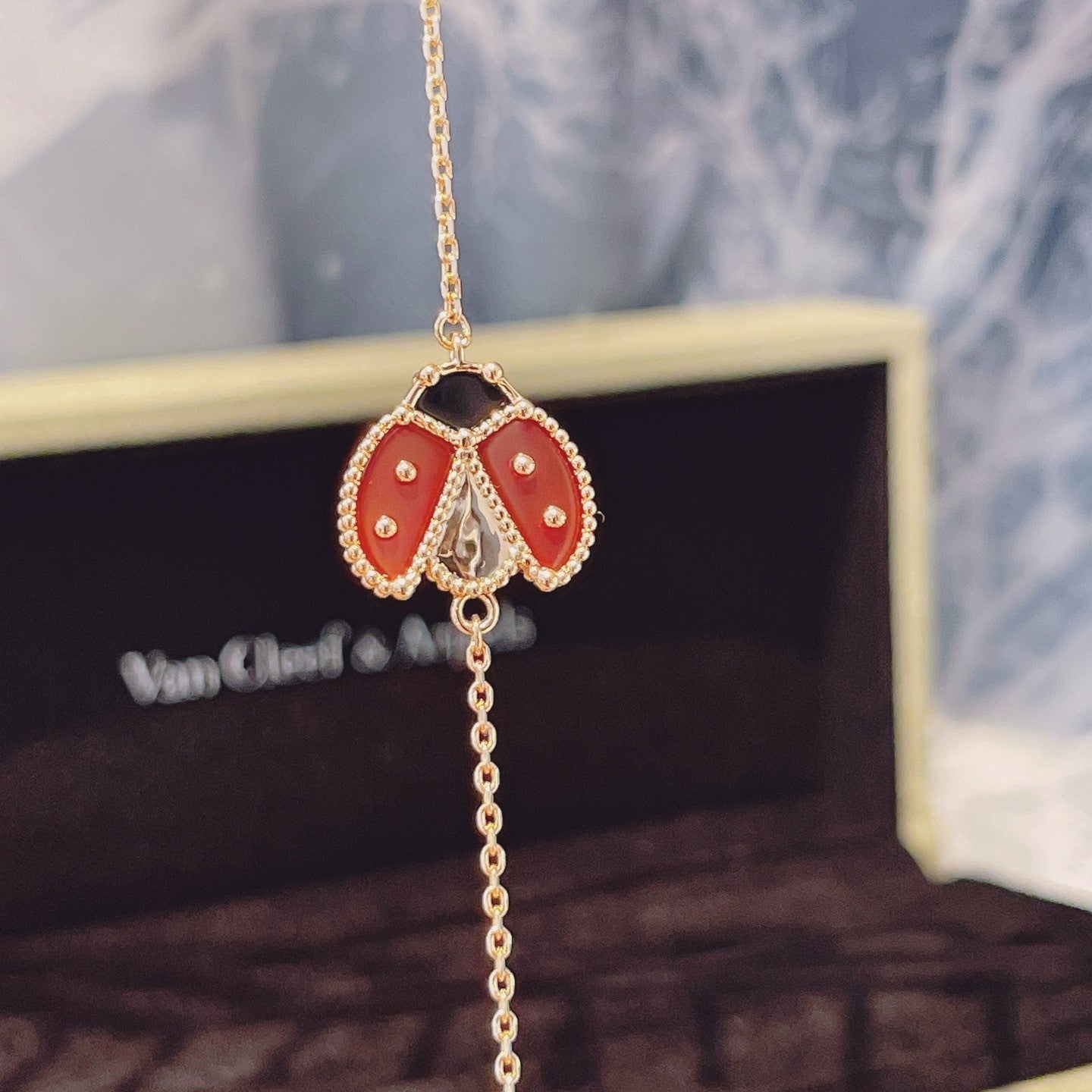 [Echo ]LUCKY SPRING 1 MOTIF PINK GOLD BRACELET