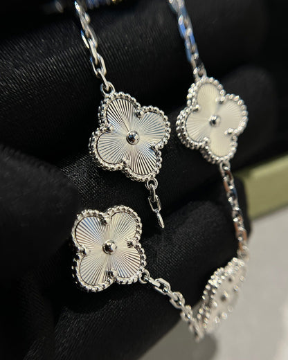 [Echo]CLOVER SILVER 5 MOTIFS BRACELET